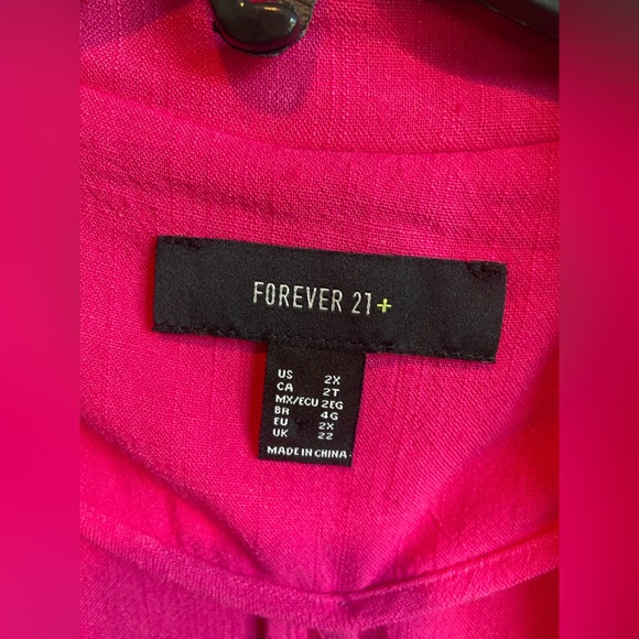 Pink Linen Blazer - Picture 3 of 7